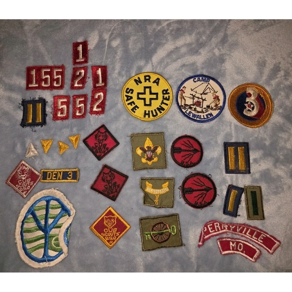 Lot Mostly 1940s 1950s BSA Uniform Patches Boy Scout